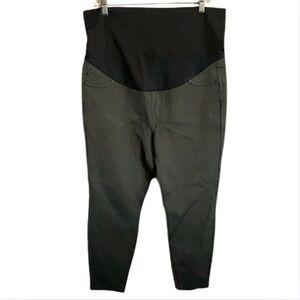 LIKE NEW Liverpool Los Angeles Maternity Olive Green Leggings Size 14